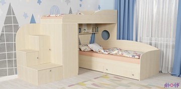 Детская кровать-шкаф Кадет-2, корпус Дуб, фасад Дуб в Барнауле