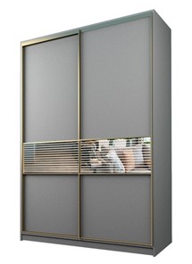 Шкаф 2-х дверный MAX МШ-23-6-16-33, Профиль Золото/Цвет Серый в Барнауле