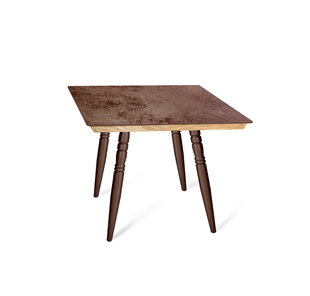 Керамический кухонный стол SHT-TU15 (4 шт.)/ТT8 60/60 (медный металлик/прозрачный лак/коричневая сепия) в Барнауле