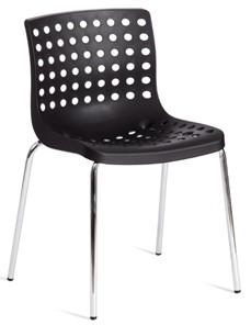 Кухонный стул SKALBERG (mod. C-084-A) 46х56х79 Black (черный) / Chrome (хром) арт.19258 в Барнауле