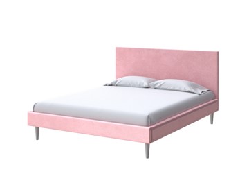 Двуспальная кровать Claro 160х200, Велюр (Casa Жемчужно-розовый) в Барнауле