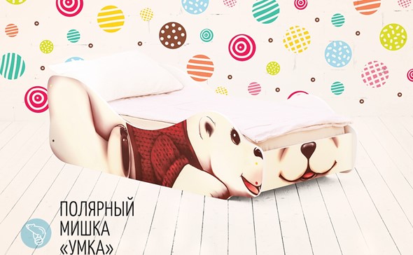 Детская кровать-зверенок Полярный мишка-Умка в Барнауле - изображение