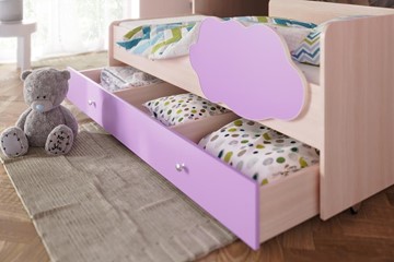 Двухэтажная детская кровать Соник 1.6 с ящиком, Оранжевый в Барнауле - предосмотр 1