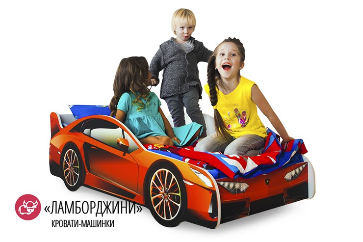Кровать-машина детская Lamborghini в Барнауле - изображение 4