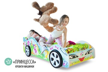 Детская кровать-машина Принцесса в Барнауле - предосмотр 3