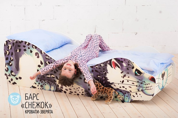 Детская кровать-зверенок Барс-Снежок в Барнауле - изображение 3