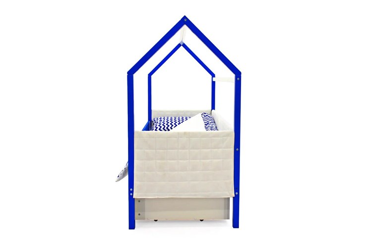 Детская кровать-домик «Svogen сине-белый» мягкая в Барнауле - изображение 5