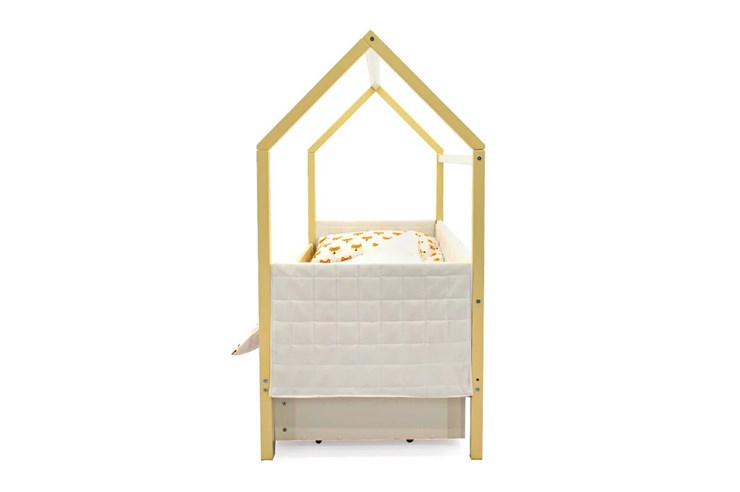 Кровать-домик в детскую «Svogen бежево-белый» мягкая в Барнауле - изображение 5