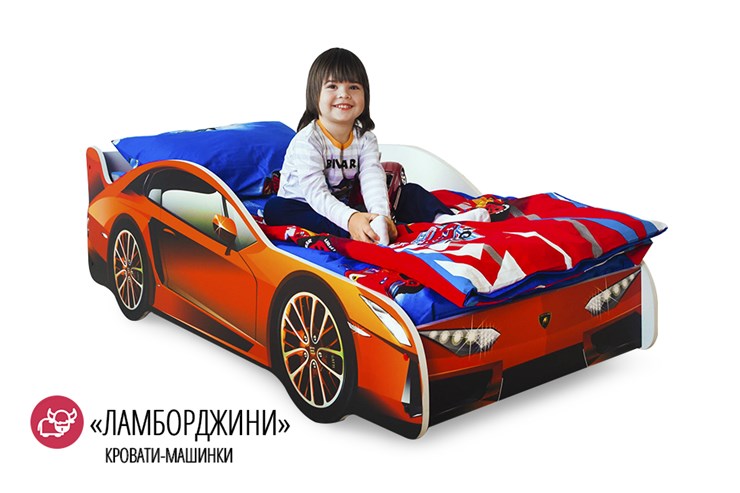 Кровать-машина детская Lamborghini в Барнауле - изображение 1