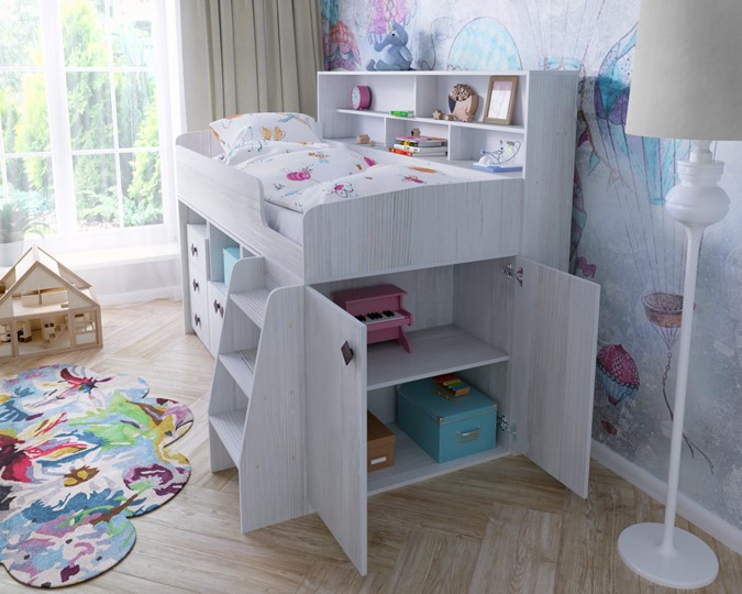 Кровать-чердак в детскую Малыш-5, цвет Винтерберг в Барнауле - изображение 6