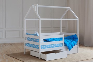 Кровать детская Домик с ящиками, цвет белый в Барнауле - предосмотр 2