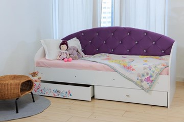 Кровать с ящиками Эльза без бортика, Фиолетовый (латы) в Барнауле - предосмотр 5