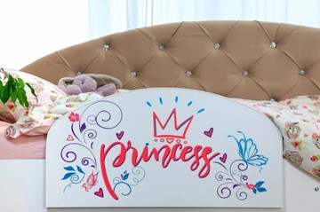 Детская кровать односпальная Эльза с бортиком, Розовый (щиты) в Барнауле - предосмотр 3