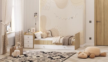 Детская кровать с комодом Фея 1100 Вяз-белый в Барнауле - предосмотр 4