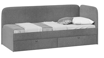 Кровать в детскую Молли тип 1 (80), Микровелюр Scandi Graphite 22 в Барнауле