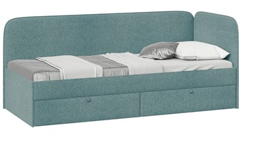Кровать в детскую Молли тип 1 (80), Микровелюр Scandi Indigo 11 в Барнауле