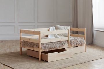 Кровать детская Софа с ящиками, без покраски в Барнауле - предосмотр 1