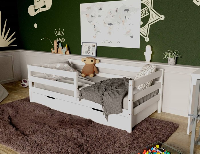 Кровать детская Софа с ящиками, цвет белый в Барнауле - изображение 3