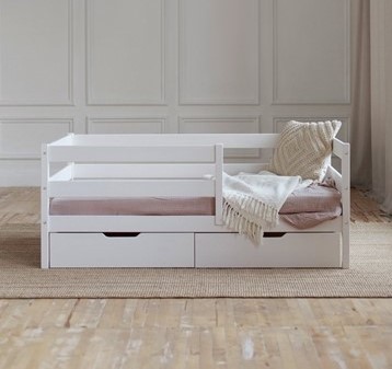 Кровать детская Софа с ящиками, цвет белый в Барнауле - изображение