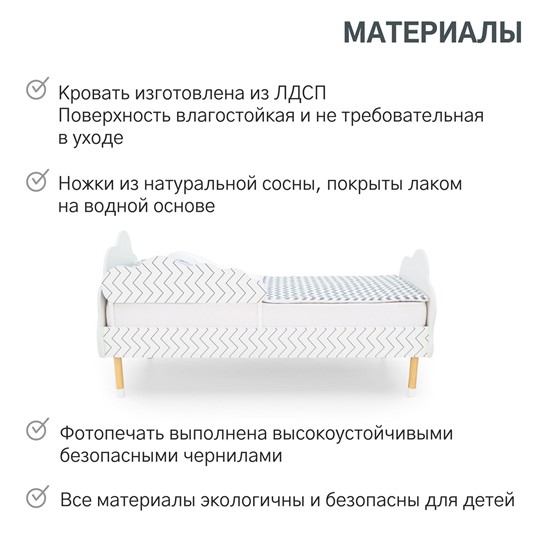 Кровать в детскую Stumpa Облако "Геометрия Зигзаги" в Барнауле - изображение 17