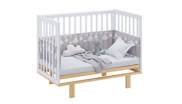 Детская кровать серия 3400 POLINI Kids Simple 340 Белый / Натуральный в Барнауле - предосмотр 8