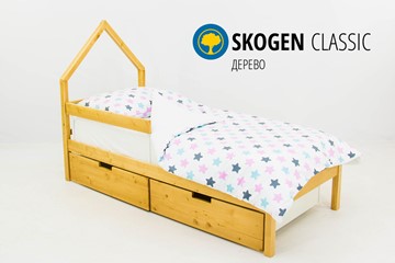 Кровать-домик детская мини Skogen дерево в Барнауле