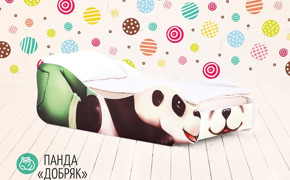 Детская кровать-зверенок Панда-Добряк в Барнауле - изображение