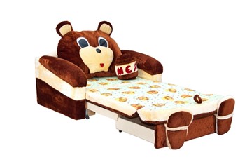 Детский диван Медведь с подушкой, ширина 120 см в Барнауле - предосмотр 2