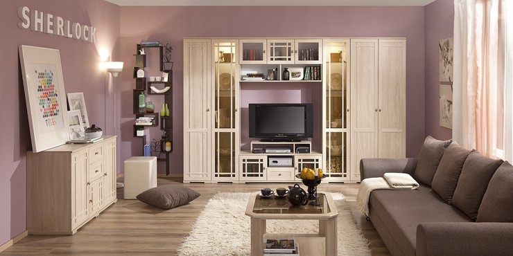 Набор мебели для гостиной Sherlock №2, Дуб Сонома в Барнауле - изображение