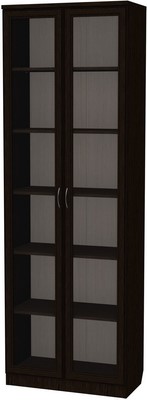 Шкаф со стеклянными дверцами 224, цвет Венге в Барнауле - изображение