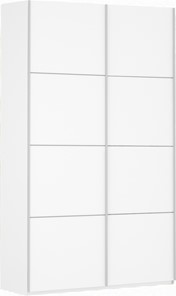 Шкаф 2-створчатый Прайм (ДСП/ДСП) 1200x570x2300, белый снег в Барнауле - предосмотр