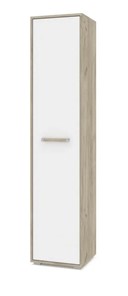 Одностворчатый шкаф Флорида, Ф11, Серый дуб/Белый в Барнауле
