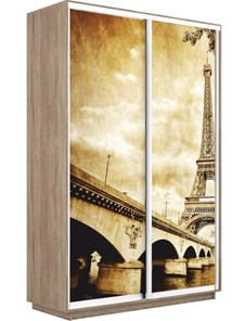 Шкаф 2-дверный Экспресс 1200x450x2400, Париж/дуб сонома в Барнауле