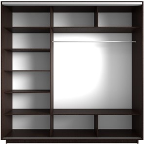 Шкаф 3-дверный Экспресс со стеллажом, 2100х600х2200, Сакура/венге в Барнауле - предосмотр 1