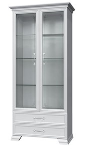 Шкаф-витрина Грация ШР-2, белый, 2 стекла в Барнауле