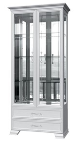 Шкаф-витрина Грация ШР-2, белый, 4 стекла в Барнауле