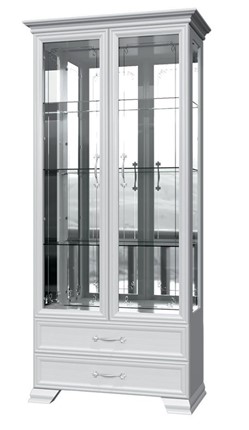 Шкаф-витрина Грация ШР-2, белый, 4 стекла в Барнауле - изображение
