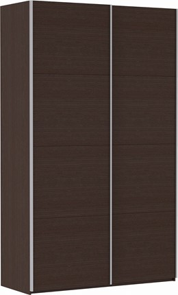 Шкаф 2-х дверный Прайм (ДСП/ДСП) 1200x570x2300, венге в Барнауле - изображение