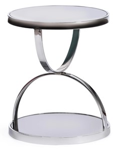 Кофейный столик GROTTO (mod. 9157) металл/дымчатое стекло, 42х42х50, хром в Барнауле - предосмотр