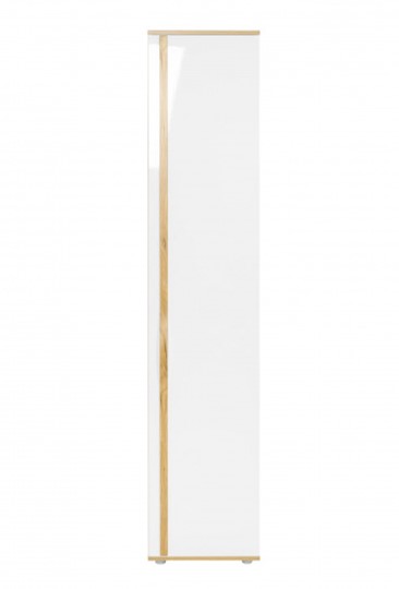 Распашной шкаф Марта-2 ЛД 136.010, Дуб золотой/Белый глянец в Барнауле - изображение 1