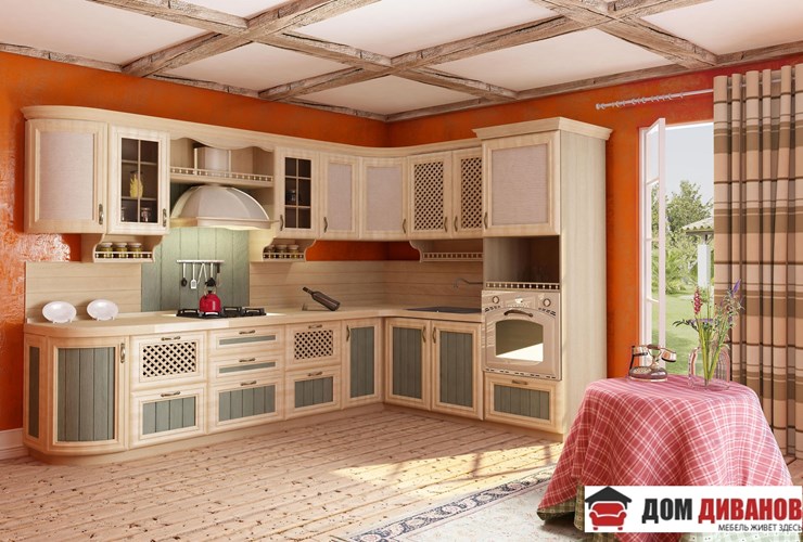 Угловая кухня Кантри Сонома Эйч Светлая в Барнауле - изображение