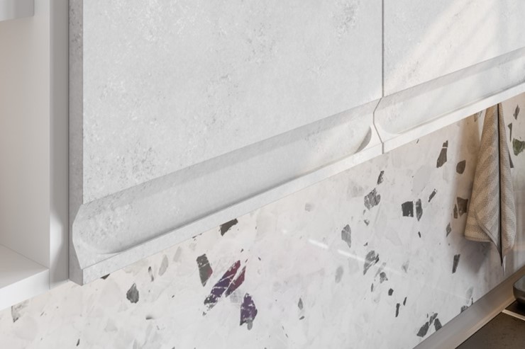 Гарнитур угловой Вельвет, бетон графит/бетон снежный в Барнауле - изображение 5
