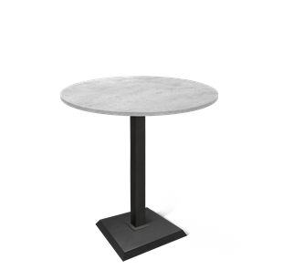 Маленький стол SHT-TU5-BS2/H110 / SHT-TT 90 ЛДСП (бетон чикаго светло-серый/черный) в Барнауле