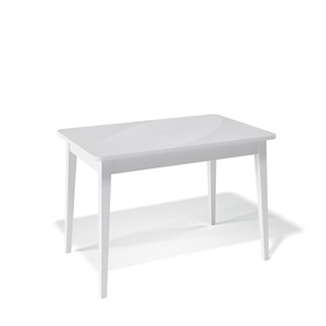 Стеклянный стол Kenner 1100M (Белый/Стекло белое сатин) в Барнауле