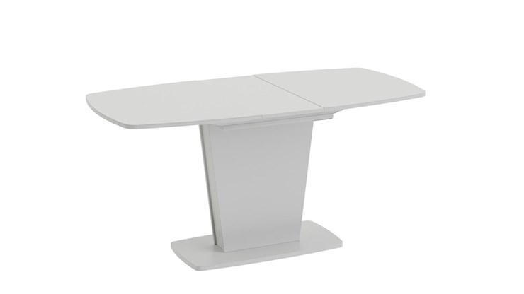 Стол раздвижной Честер тип 2, цвет Белый/Стекло белый глянец в Барнауле - изображение 1