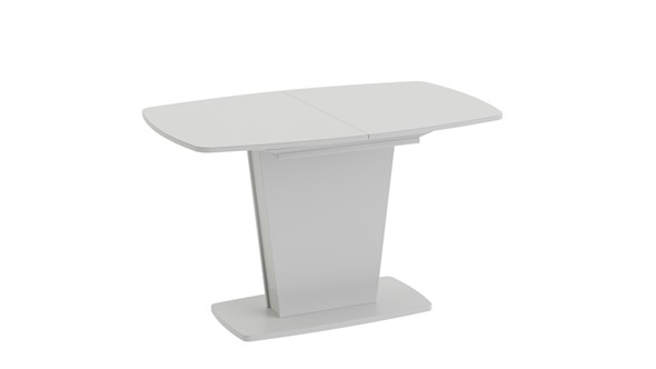 Стол раздвижной Честер тип 2, цвет Белый/Стекло белый глянец в Барнауле - изображение