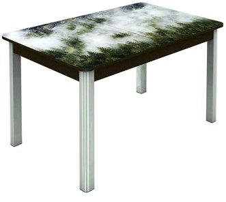 Кухонный раскладной стол Гамбург исп. 2, ноги метал. крашеные №23 (Exclusive h010/венге) в Барнауле