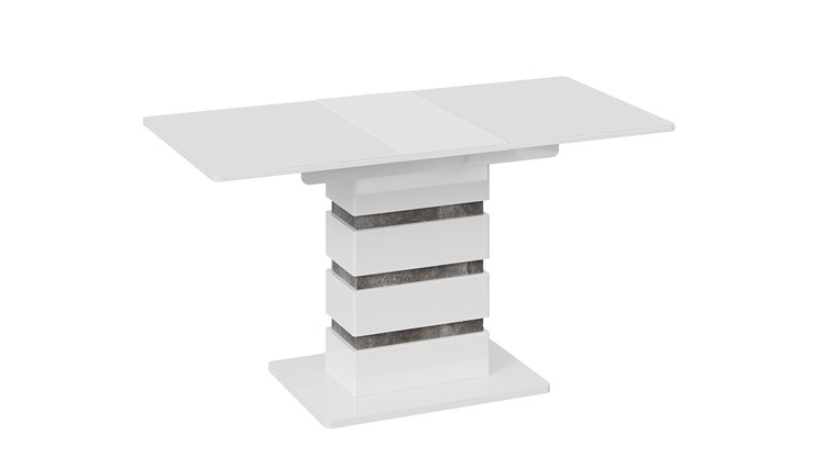 Кухонный раскладной стол Мадейра тип 1 (Белый глянец/Ателье темный) в Барнауле - изображение 3
