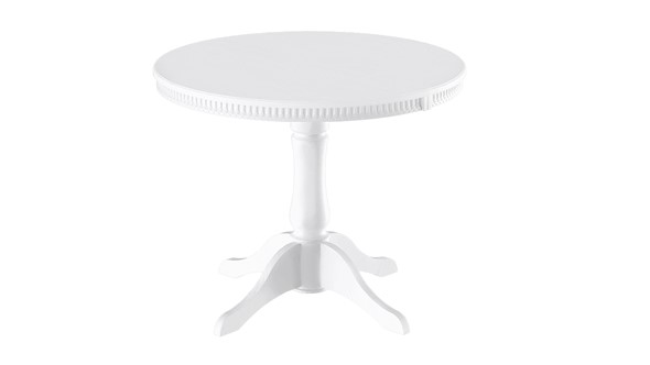 Кухонный стол раздвижной Орландо Т1, цвет Белый матовый (Б-111.02.1) в Барнауле - изображение