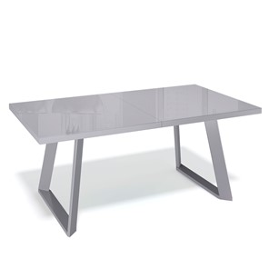 Кухонный стол раздвижной PL1400 (серый/стекло серое) в Барнауле